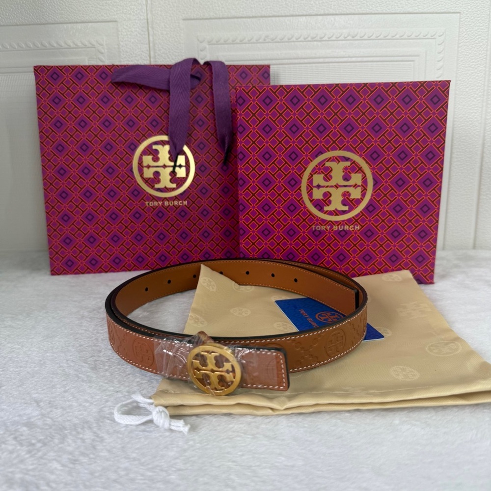 TORY BURCH SMOOTH REVERSIBLE BELT